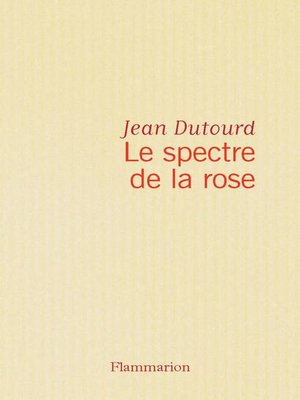 cover image of Le spectre de la rose